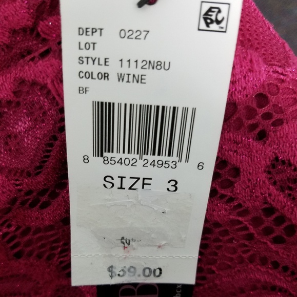 BCX Halter Dress Wine Juniors size 3 - Picture 4 of 6